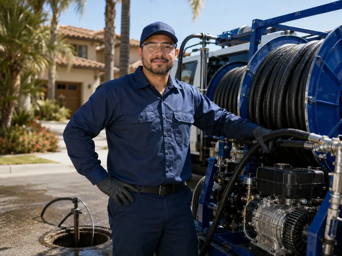 Hydro jet sewer cleaning in Beverly Hills