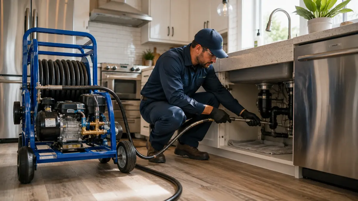Kitchen Drain Hydro Jetting in Beverly Hills