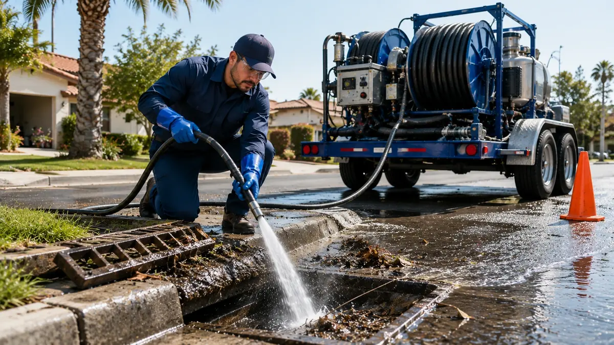Storm Drain Hydro Jet Cleaning in Beverly Hills